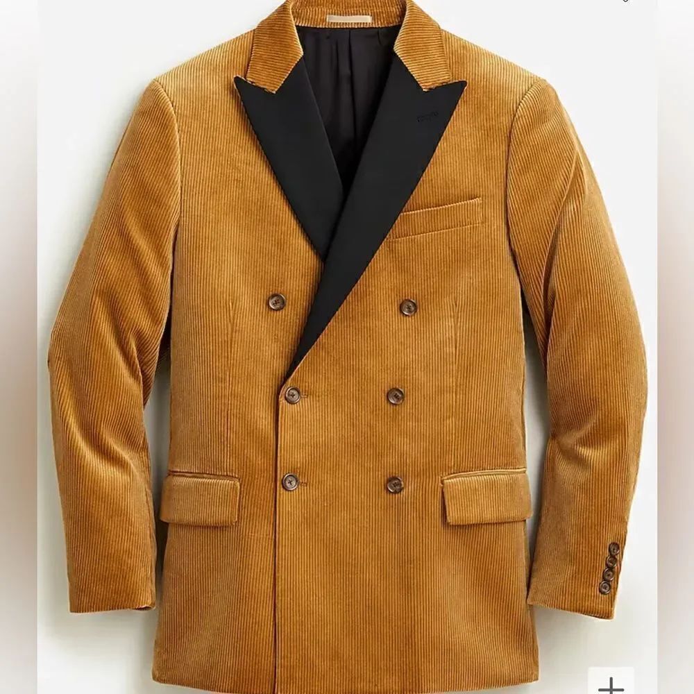 J.Crew Thé Ludlow Double-Breated Corduroy Tuxedo Jacket New!